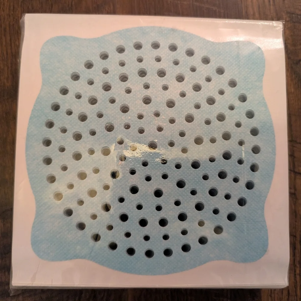 Disposable Drain Covers, Set of 100 Blue